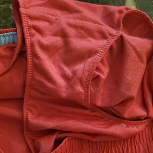 Red Orange Grey stripe Nike Dri - Fit running shorts with liner M - Picture 5 of 6